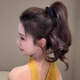Dongyi carefully selected hairpins for women, high-end shark clips for the back of the head, hairpins, high-end hairpins, satin butterfly hair accessories, black
