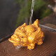 Color-changing tea pet ornaments to attract wealth, water-spraying Pixiu, rolling wealth, high-end tea table, creative personalized ornaments, tea set (Pixiu, rolling wealth), color-changing gold