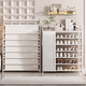Editor-in-chief Xiang simple installation-free shoe rack small entrance door shoe cabinet multi-layer household dust-proof storage rack white 5 layers 50
