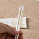 Mengke ceramic chopsticks, high-end household anti-mildew, anti-slip, high temperature resistance, 10 pairs (golden flowers)