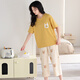 Langsha Pajamas для женщин в летнем чистом хлопке 2025 Новые укороченные брюки с коротки