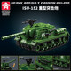 Lego Friends Military Series World War II Tank Building Blocks Small Particle Assembly Armored Vehicle Toys Children's Gift 66077-Tiger King Tank [853PCS]