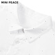 MiniPeace counter same style PEACEBIRD children's clothing boys pure white shirt children's shirt flower girl wedding white 120
