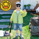 
G.DUCKKIDS boys summer sun protection suit new children's thin coat summer baby sun protection suit boys hooded breathable clothes green 120 cm