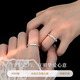BJYLS999 sterling silver couple rings, a pair of men's and women's high-end adjustable pure silver rings as a birthday gift for your girlfriend, a couple + exquisite gift box