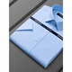 Yager Flaggschiff Offizielles Geschäft mit kurzärärmigem Hemd 2025 Herren Sommer New Business Casual Professional Professional Formal Kee ohne Bügeln und Anti-Falten-Weiß [weißer und blaues Dreieckstar] DX6636 38 100-120