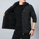
VIIBEST9898 Cross-border casual jacket autumn and winter outdoor windproof charge plus velvet hooded casual jacket sports clip black M