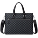 Cohnim kevin luxury men's briefcase laptop document shoulder cross-body bag as a Valentine's Day birthday gift for boyfriend C01834 plaid black shipped from the nearest warehouse large bag 14 inches