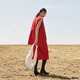 
LESS 2024 winter new wool loose sleeveless dress 2OBG13820 622 red XS