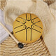 
3-inch 6-tone mini ethereal drum percussion instrument steel tongue drum children's portable instrument pocket drum toys and drum wholesale 3-inch gold (drum hammer + music score)