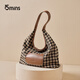 15mins bag women's bag large capacity shoulder cloth bag women's 2025 new commuter tote bag Chinese Valentine's Day gift coffee color