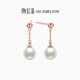 Chao Acer Pearl 18K Gold Earrings Rose Gold Color Gold Earrings Birthday Gift Women's Fairy Dream EEK33702711