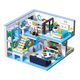 Sijie Castle Building Blocks Children 2025 New Assembled Toys Girls 8 Puzzle House 12-year-old girl elementary school student Double-layer-Wang Wang Home + 2 figures + lighting [1048