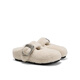 
GG-CC [Same style in Zhou Ye] Locke Sweet Shop Baotou Fur Slippers for Women Outdoor Wear Autumn New Wool Drag G25Y1924 White 37