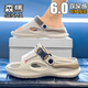 
SENMA Slippers men's summer 2025 new thick sole slim-sliding and anti-odor high-value beach sandals white and blue (basic) 42-43