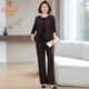 
Golden Fox Mom Dignified and Atmospheric Set Autumn Vest Jacket 2025 New Middle-aged and Elderly Women's Spring and Autumn Top Khaki 753 2XL Recommended 110-125Jin [Jin equals 0.5 kg]