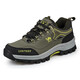 Huili Camel men's shoes hiking shoes genuine leather waterproof sports casual shoes men's non-slip breathable outdoor hiking shoes travel shoes 14088 gray 38