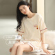 Pioneer 2025 Nouveau pyjamas d'été à pics pour femmes coton pur short à manches courtes minces vêtements sucrés sweet home two-yey set yzt9859 ensemble à manches courtes 3xl code [recommandé 160-180jin [Jin est égal à 0,5 kg] usure] Taille moyenne