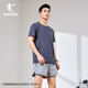 Jordan short-sleeved men's T-shirt men's summer thin sports quick-drying clothes round neck ice silk casual running top fitness clothes