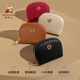 Vogelscheuche (mexikanische) Brieftasche Frauen neue Brieftasche Nische Leder Brieftasche süße Kuh Brieftasche Echtes Leder einfache exquisite Kartenbeutel braun-a Stil