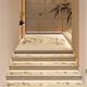 Miaopule [Pangdonglai hot product] duplex villa stair step pad self-adhesive high-quality mat that can be scrubbed and free of glue step protection Jinghua Fumeng-3886 30cm*120cm