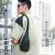 Kangaroo leather men's crossbody bag chest bag one-shoulder crocodile casual backpack new men's large capacity crossbody bag outdoor crocodile arm black two-layer cowhide