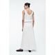 COS de falda de algodón blanquecina de COS 1208923002 32