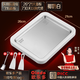 
Olodo Internet celebrity fried yogurt machine children's ice frying machine 316 stainless steel fried yogurt plate household homemade DIY fried ice tray stall free plug-in children's ice frying machine 316 steel surface [large coconut white] three great gifts