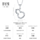 Century Yuan Broken Ice Platinum Necklace Women's PT950 Fulu Pendant as a birthday gift for girlfriend and wife