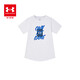 Under Armor children's quick-drying T-shirt summer short-sleeved quick-drying clothes for boys and girls tops summer clothes for children white 160