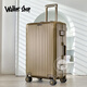 Walker Shop thickened all-aluminum alloy large-capacity 20-inch trolley suitcase business suitcase 28 multi-function boarding suitcase for men rose gold 28 inches (37 karat with a large capacity of about 92 liters)