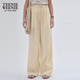 Teenie Weenie [Lycel Blend] Bear Women's Vêtements 2025 Été Nouveau pantalon yamamoto mince Pantalon décontracté Light Khaki M