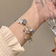 
The same style of Xiaohongshu bursting butterfly bracelet new Chinese fashion super fairy hand decoration to give best friend birthday gift M687 [fragmented butterfly bracelet] 3 packs