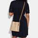 Coach (Coach) Molliebucket22 Klassische altmodische Snap-Close-Leinwand mit Leder-Eimer-Bag-Umhängetasche kleines Frauen-Basispaket (Bag + Dust Bag)