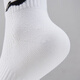 Li Ning Chaussettes de badminton Chaussettes de sport décontractées Chaussettes à bas de serviette Chaussettes d'entraînement de compétition moyenne et haute pour hommes et femmes YWSV105 Blanc
