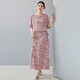 Ehangy light luxury brand dress for women 2025 summer new high-end fashion style slim and beautiful body dress Pink M