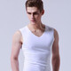 1/2 piece men's vest bottoming seamless slim vest men's breathable underwear men's sleeveless T-shirt gray 3XL