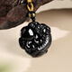 Ji Zhaotang natural genuine obsidian pendant, the answer to the request, Pixiu necklace, birthday gift for men and women, body pendant, the answer to the request, Obsidian Pixiu pendant