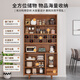 Sizhuge Kitchen Shelves Nordic Sideboard Microwave Oven Home Living Room Cabinet Home Solid Wood Multi-Function Storage Cabinet Wine Cabinet Brown 50 Basic Cabinets (Off the Shelves Once Available)