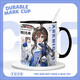 Beyzk Ark of Tomorrow Rosen Links Amiya Zuole millénaire boisson Water Cup en céramique Tasse pour offrir à des cadeaux d'amis blancs - My3271 TUG EXQUISITE TUP + cuillère