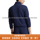 Polo Ralph Lauren男士毛衣纯色Logo刺绣平纹针织青果领套头长袖毛衣男款送女友男友 海军蓝 M