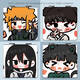 
Anime Naruto Sasuke Iara Uchiha Itachi Portable Small Mirror Student Portable Makeup Mirror Double-sided Folding Naruto YA16868