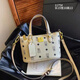 Dafeili Gutiko Nischendesign Handtasche Frauen 2025 Neue Mode gedruckte Schulterschalenbeutel Exquisite Internet Promi Brown Brown