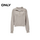 ONLY 2025 Autumn Elegant and Intelligent Raglan Sleeve Solid Color Large Lapel Sweater for Women|125313027