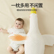 More Rabbit Big White Goose Baby Exhaust Pillow Newborn Anti-flatulence Lying Pillow 0-1 Year Old Baby Lying Sleeping Pillow February Noisy Artifact Big Blue Whale + Fixed Belt