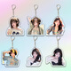 
[Colorful and optional] Internet celebrity beauty peripheral DIY keychain finished product with high appearance, handmade simple and low price KXPB12171 5CM