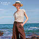 Kamilan Hollow Lose Mode Frauenpullover 2025 Sommer Neues Design Ärmel und schickes Top Off White S