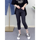 Alfred große Fett MM High Taille Elastic Siebenpunkt Zigarettenhosen Birnenförmiger Körper 2025 Frühling und Sommer neue Jeans Frauen 6189 Blaue 7-Punkten-Hosen Elastizität L 100-115jin [Jin gleich 0,5 kg]