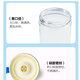 LOCK&LOCK Sakura Straw Milk Tea Cup Summer Plastic Water Cup Outdoor Portable Handle Water Cup 720mL White