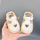 Ji Zhenfei summer baby toddler shoes infant girls sandals 0-1 years old 5-15 months soft-soled princess shoes, inner length 12cm, about 10-13 months